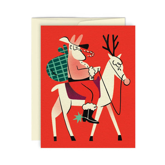 YEE-HAW — Carte de souhait - Greeting Card - Paperole