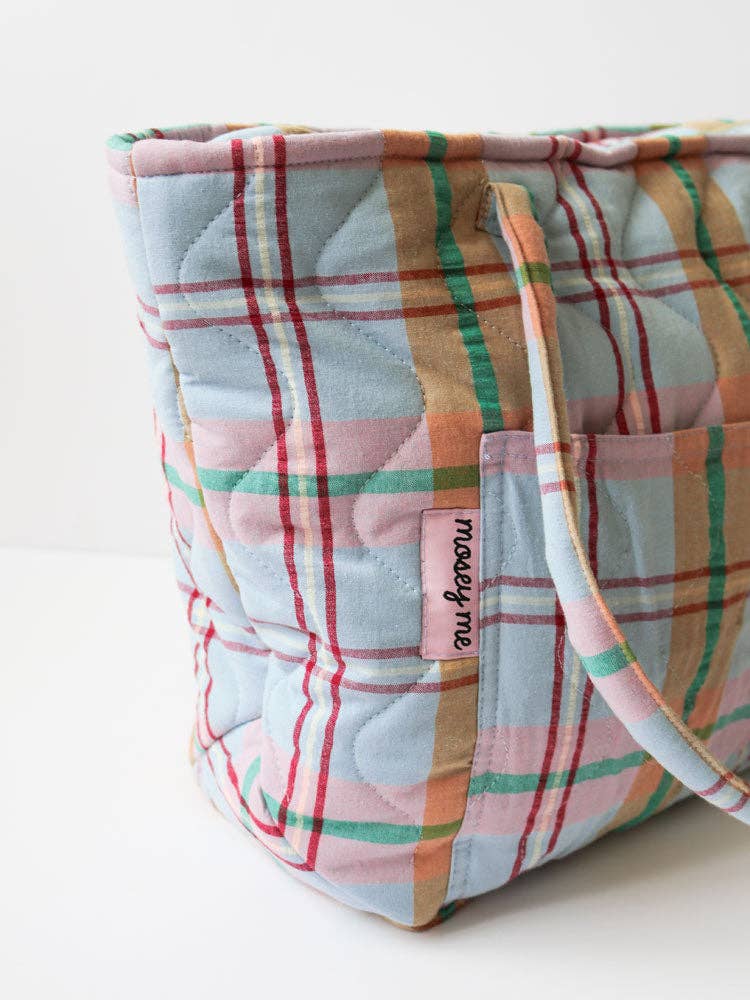 Sac matelassé "Confetti Plaid" Quilted Bag - Mosey Me