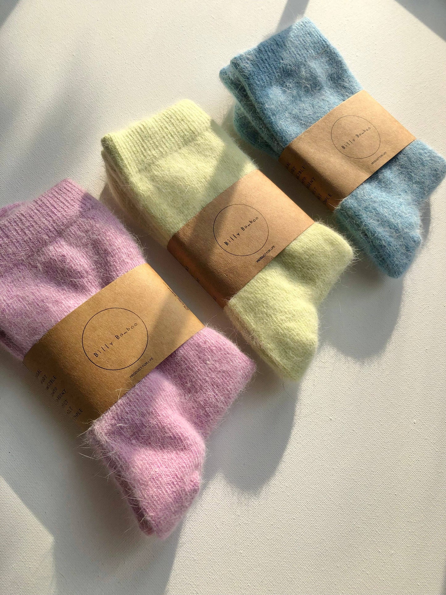 Chaussettes fluffy angora - Fluffy Angora Socks - Billy Bamboo