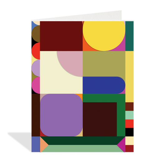 Carte de souhaits Colorblock - Halfpenny Postage
