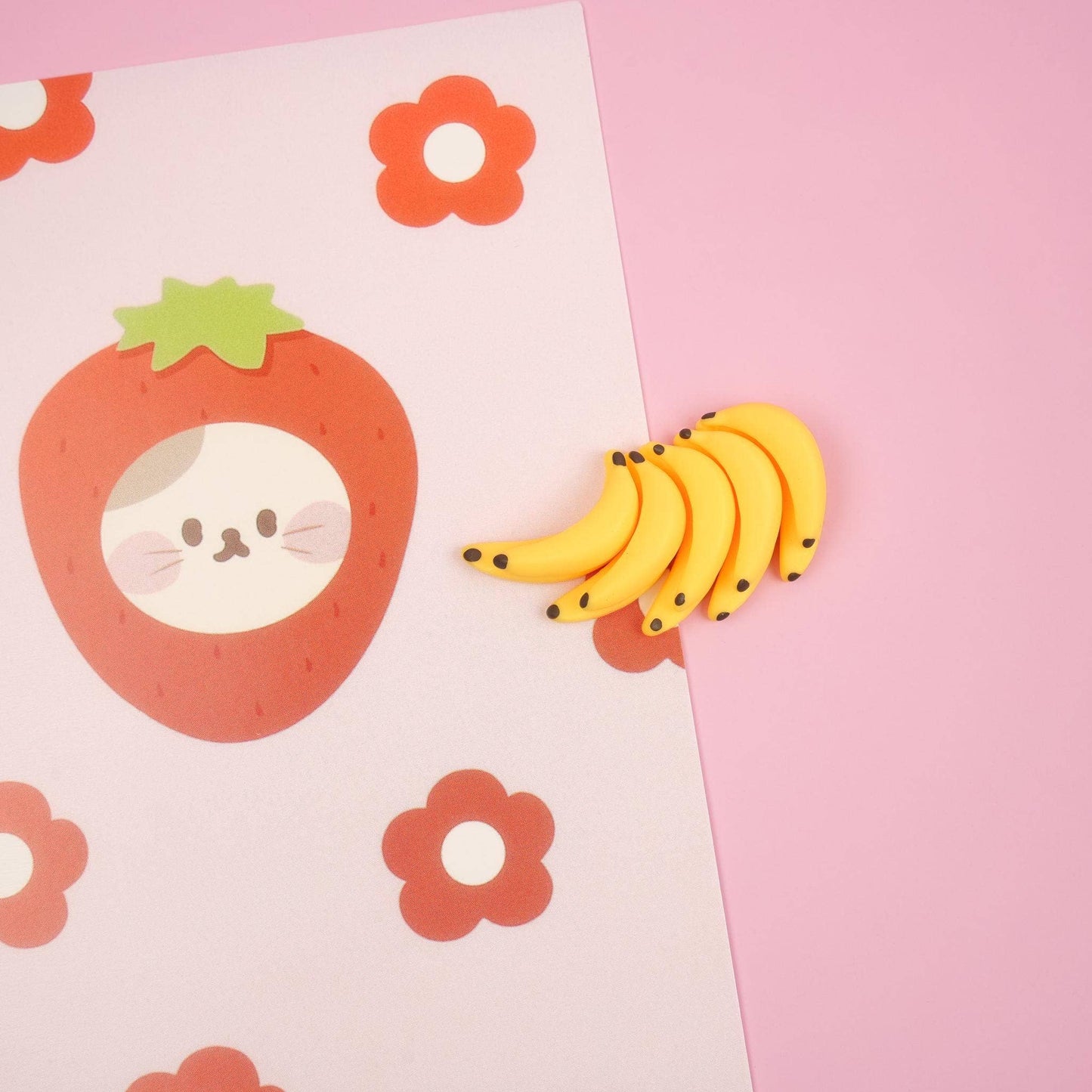 Ensemble de 5 aimants BANANES magnet set - Mini Story Co