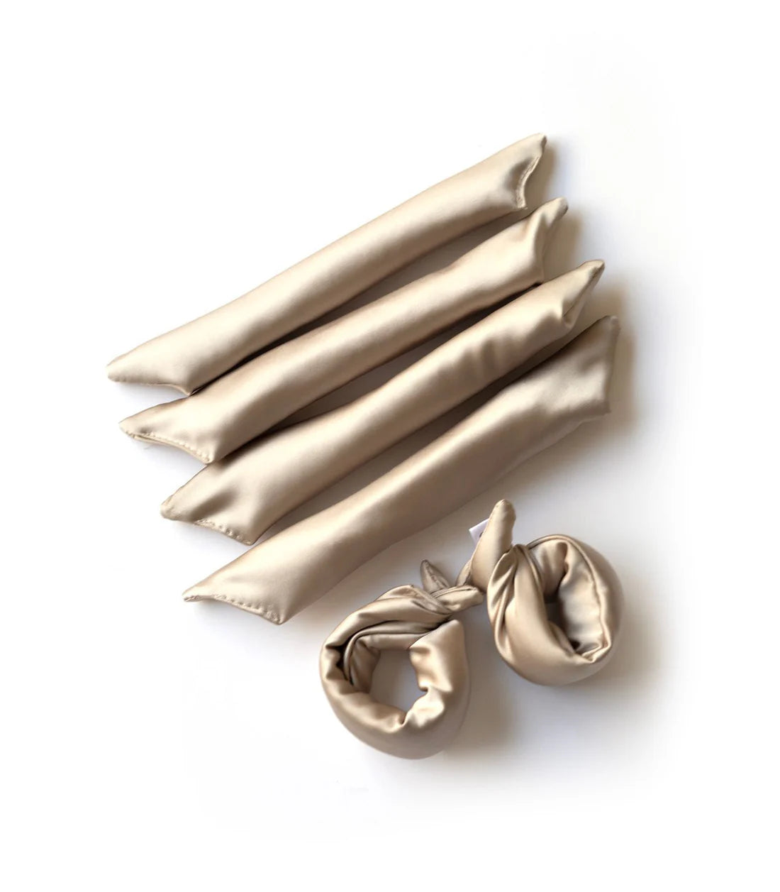 Ensemble 6 mini bigoudis sans chaleur - Heatless Rollers - GIBOU