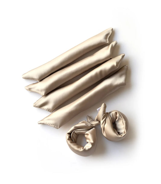 Ensemble 6 mini bigoudis sans chaleur - Heatless Rollers - GIBOU