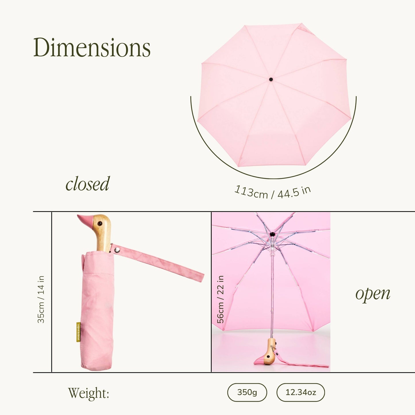 Parapluie Canard Barbie Pink - Original Duckhead