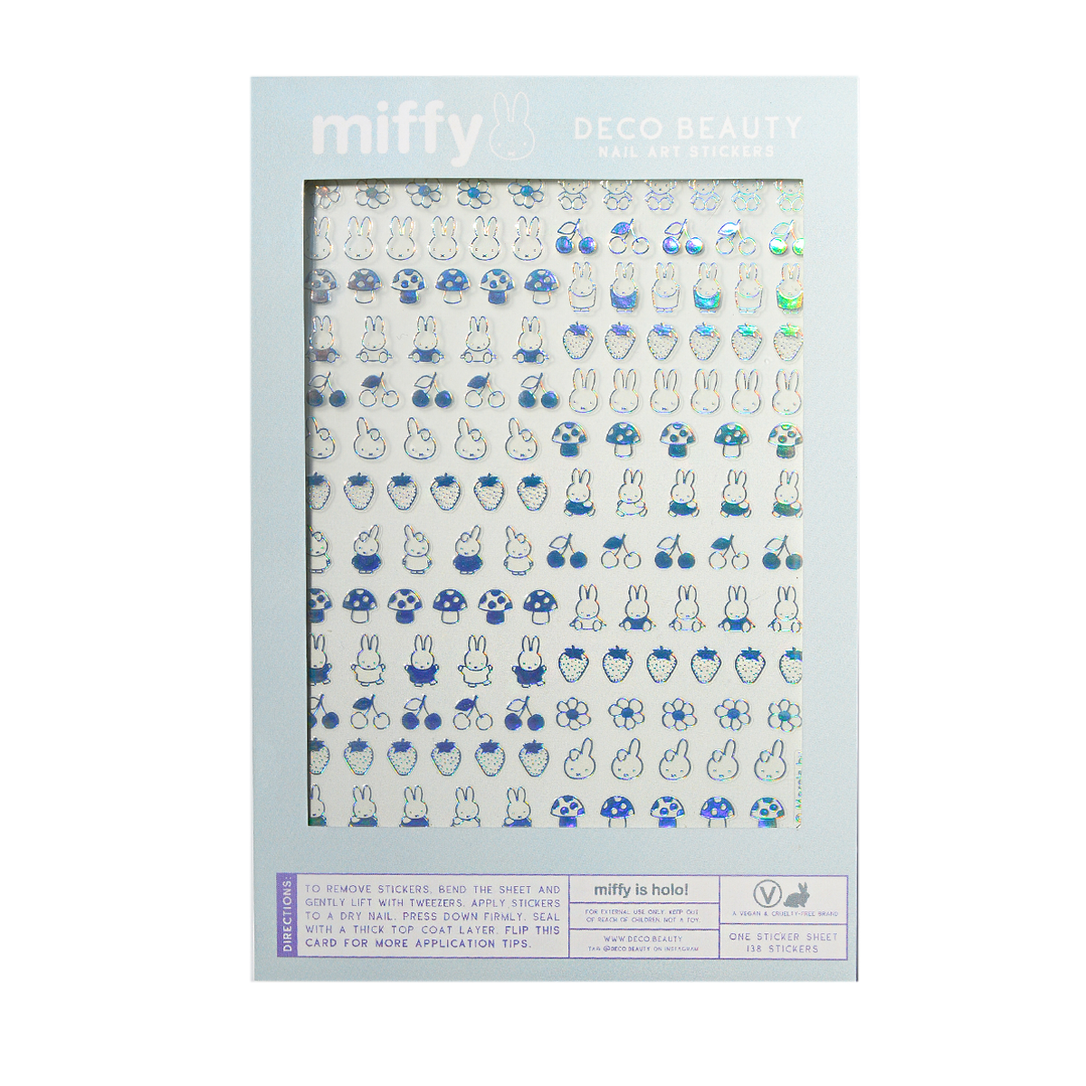 Stickers Ongles Nail Art  MIFFY IS HOLO! - Deco Beauty