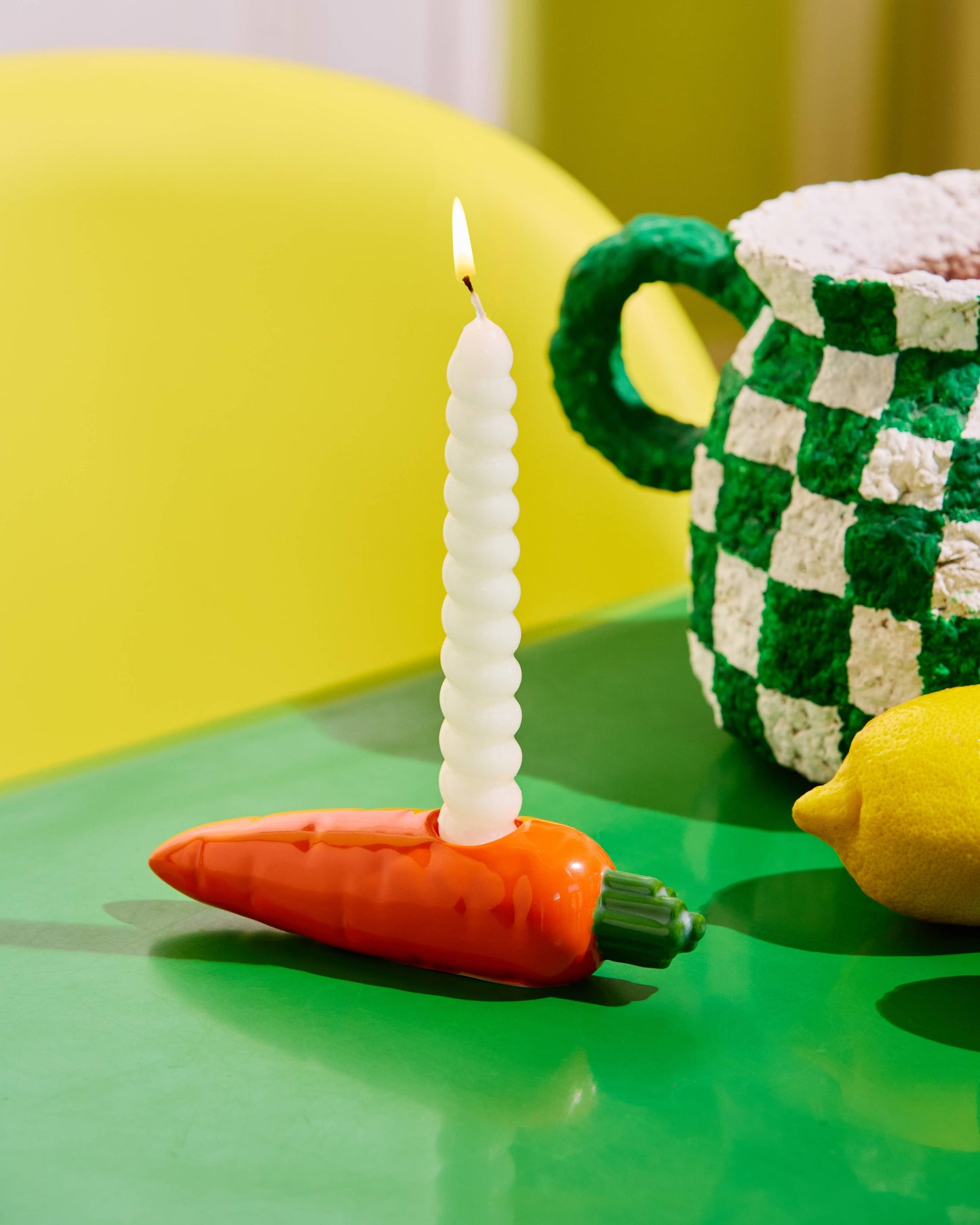 Bougeoir en forme de carotte - Carrot Candle Holder - Fluid market