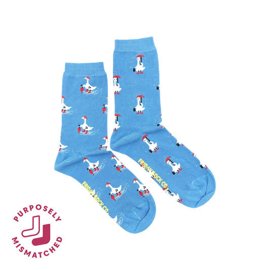 Chaussette 'Goose in Rain' Socks - Friday Sock Co.