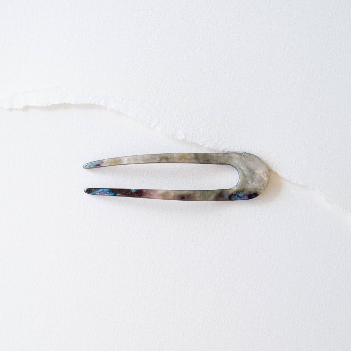 Épingle à cheveux résine - Hair Pin Abstract Matière - Tiepology