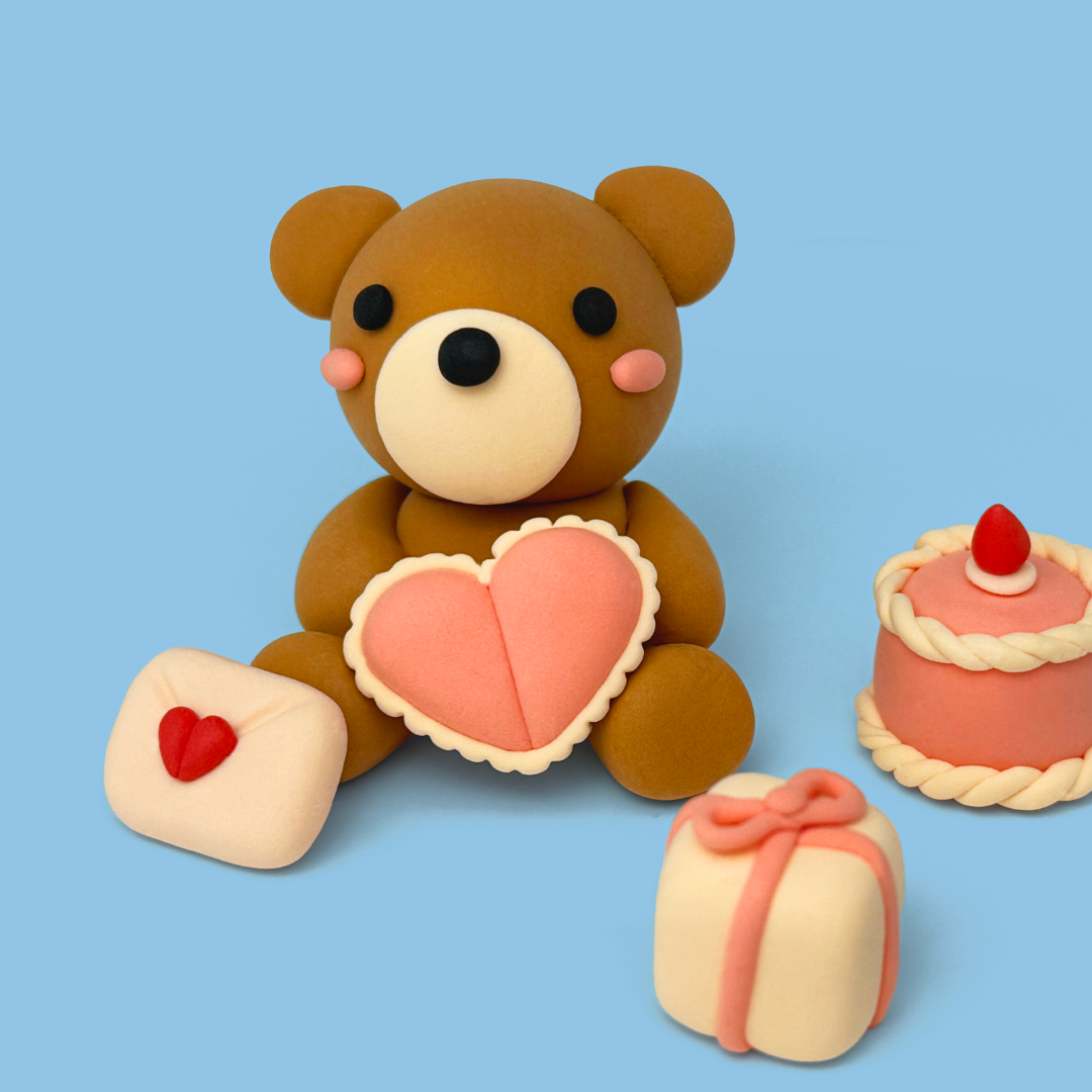 Kit diy argile auto durcissante- Bear With Me - Claymoo
