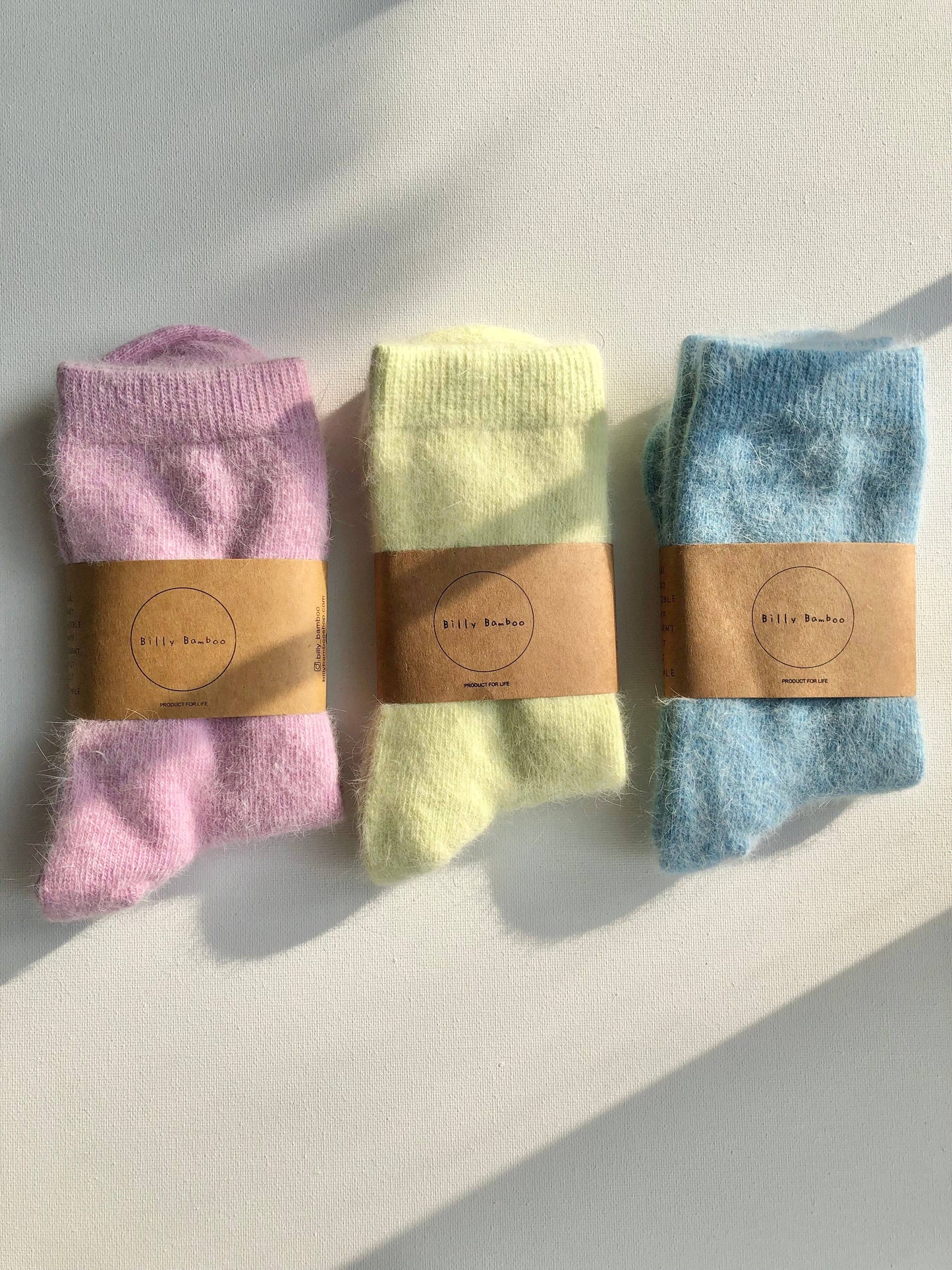 Chaussettes fluffy angora - Fluffy Angora Socks - Billy Bamboo