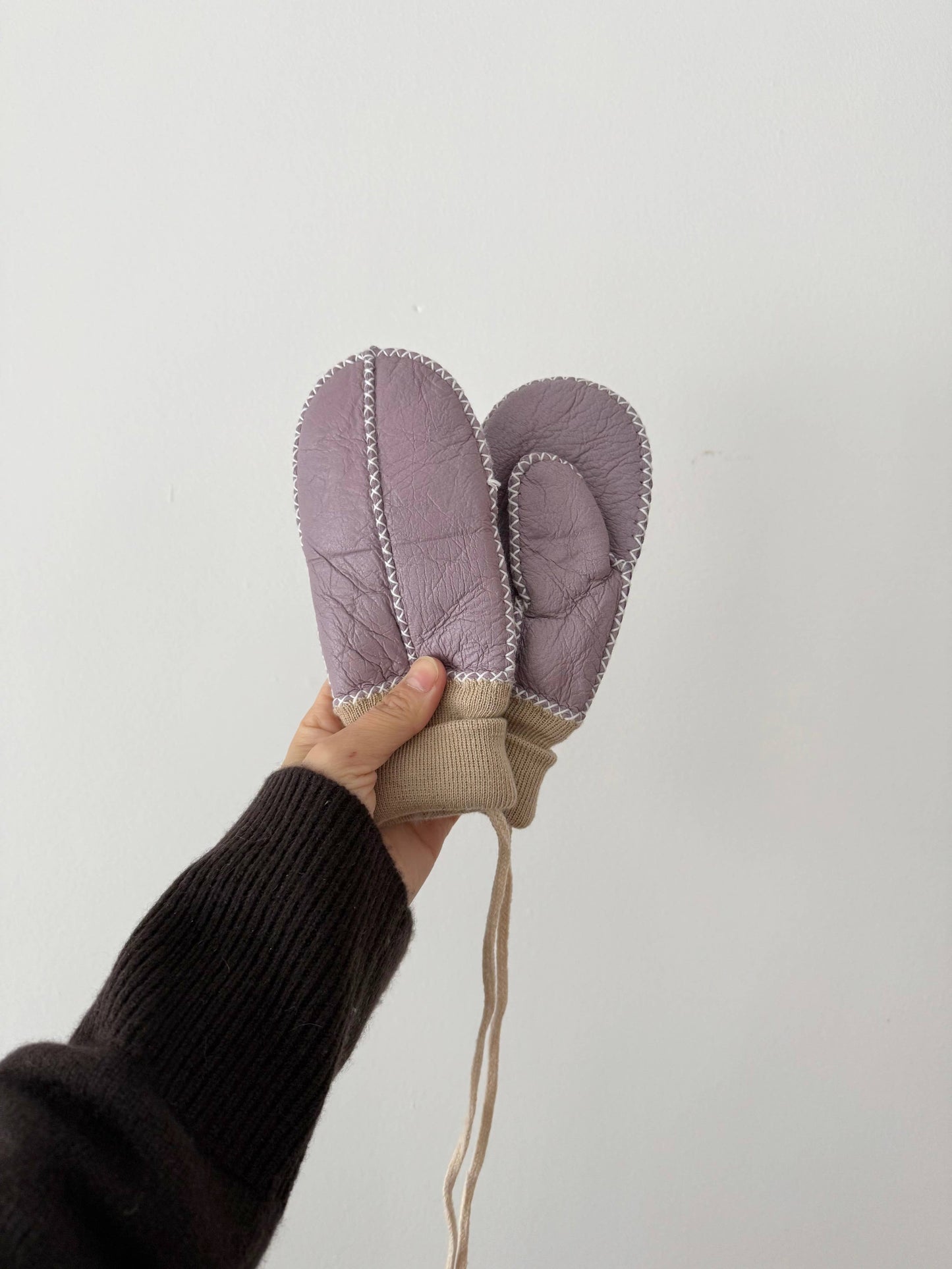Mitaines pour enfants en peau de mouton - Kids Shearling Mittens - Billy Bamboo