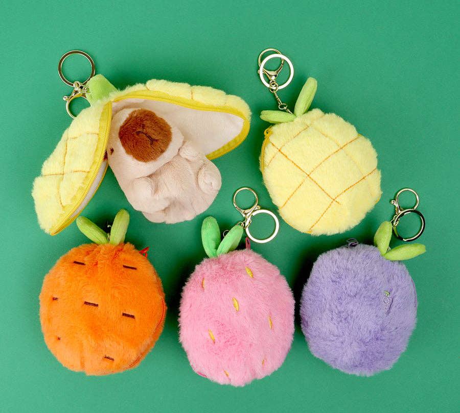 Porte-clés en peluche ''Surprise Fruit'' Plush Keyring - K-Wonderland