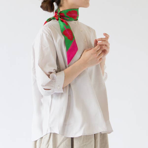 Foulard en soie 'GLOWING CHARD'  Ribbon Silk Scarf - Centinelle