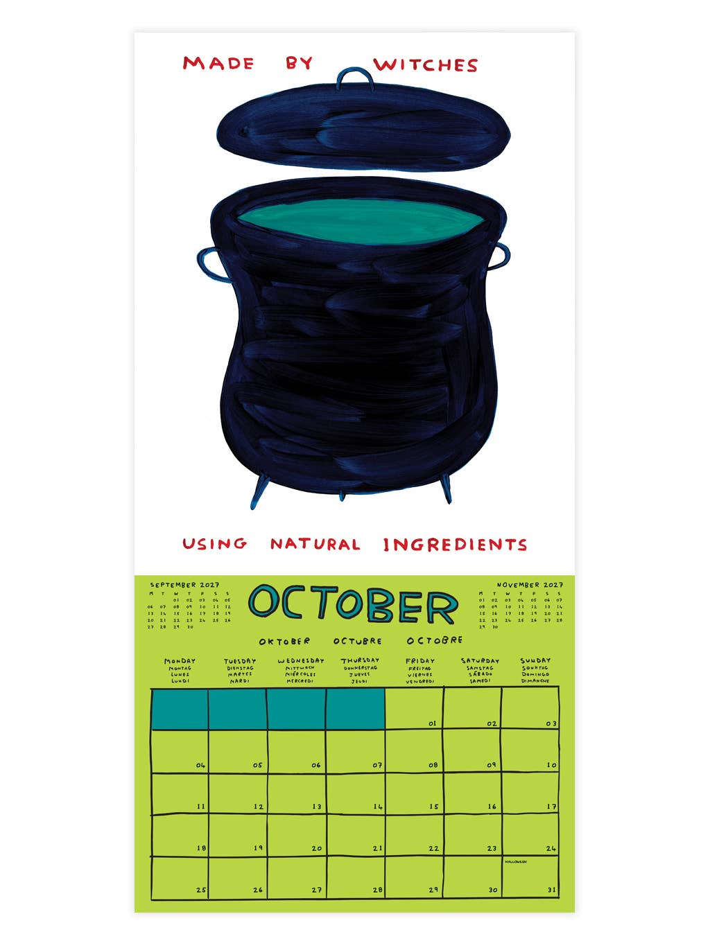 Calendrier 2027 - David Shrigley x Brainbox Candy