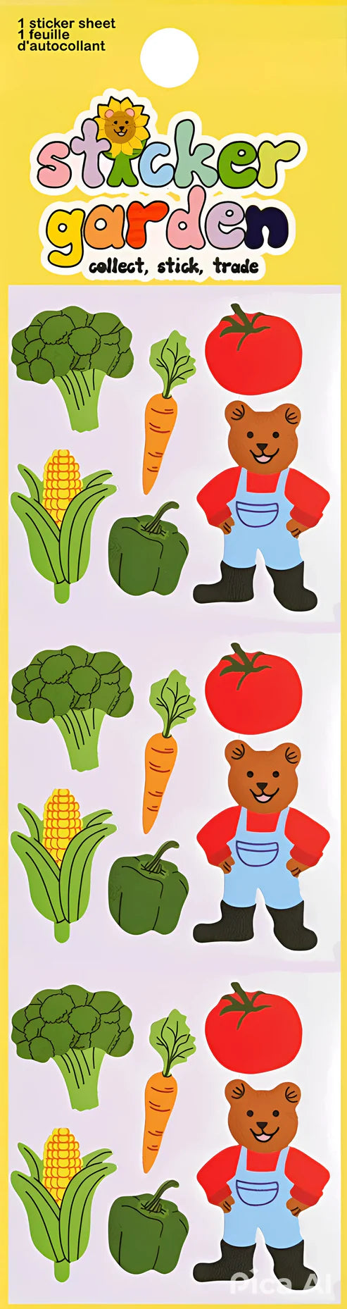 Collection autocollants retro - Sticker Garden
