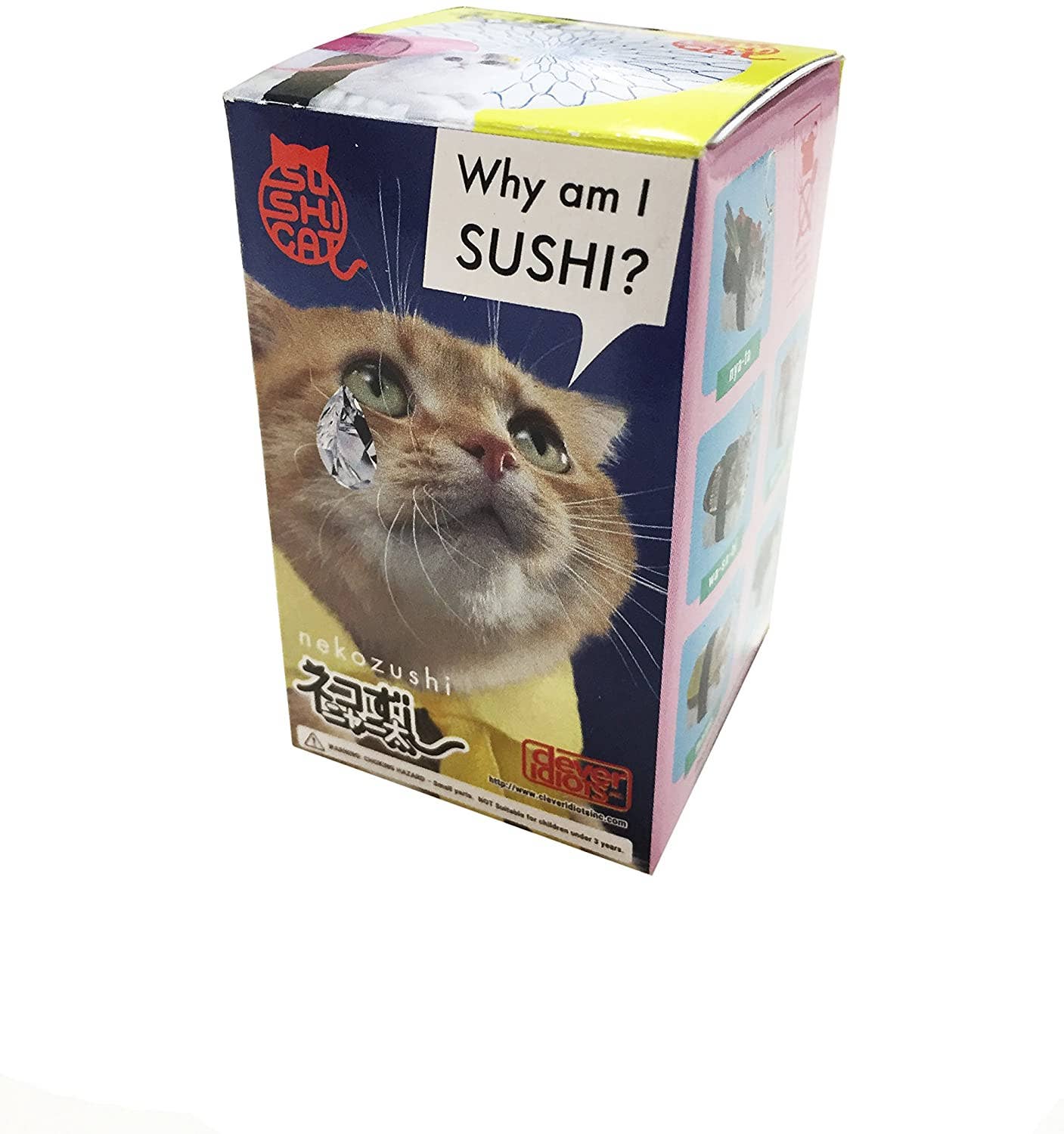 Porte Cle Mystere Sushi Cat (Nekozushi) Keyring Blind Box - Clever Idiots Inc.
