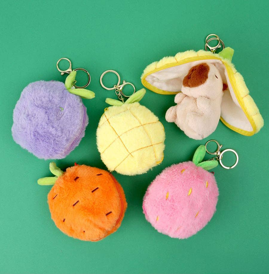 Porte-clés en peluche ''Surprise Fruit'' Plush Keyring - K-Wonderland