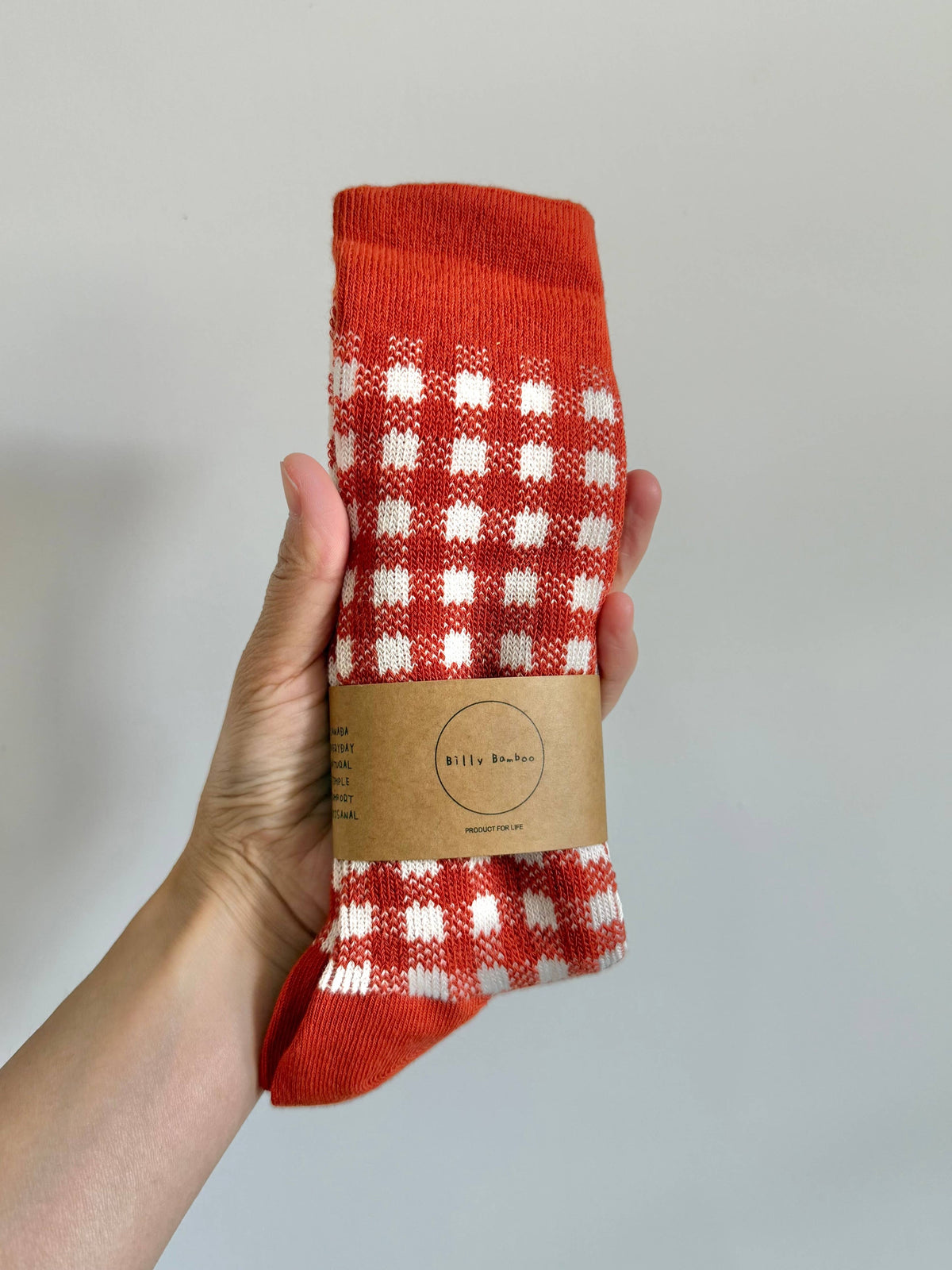 Chaussettes Costwold Gingham vichy - Billy Bamboo