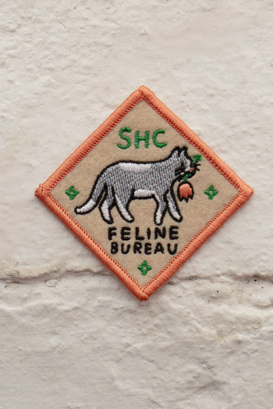 SHC Feline Bureau - Patch collant en feutre - Stay Home Club