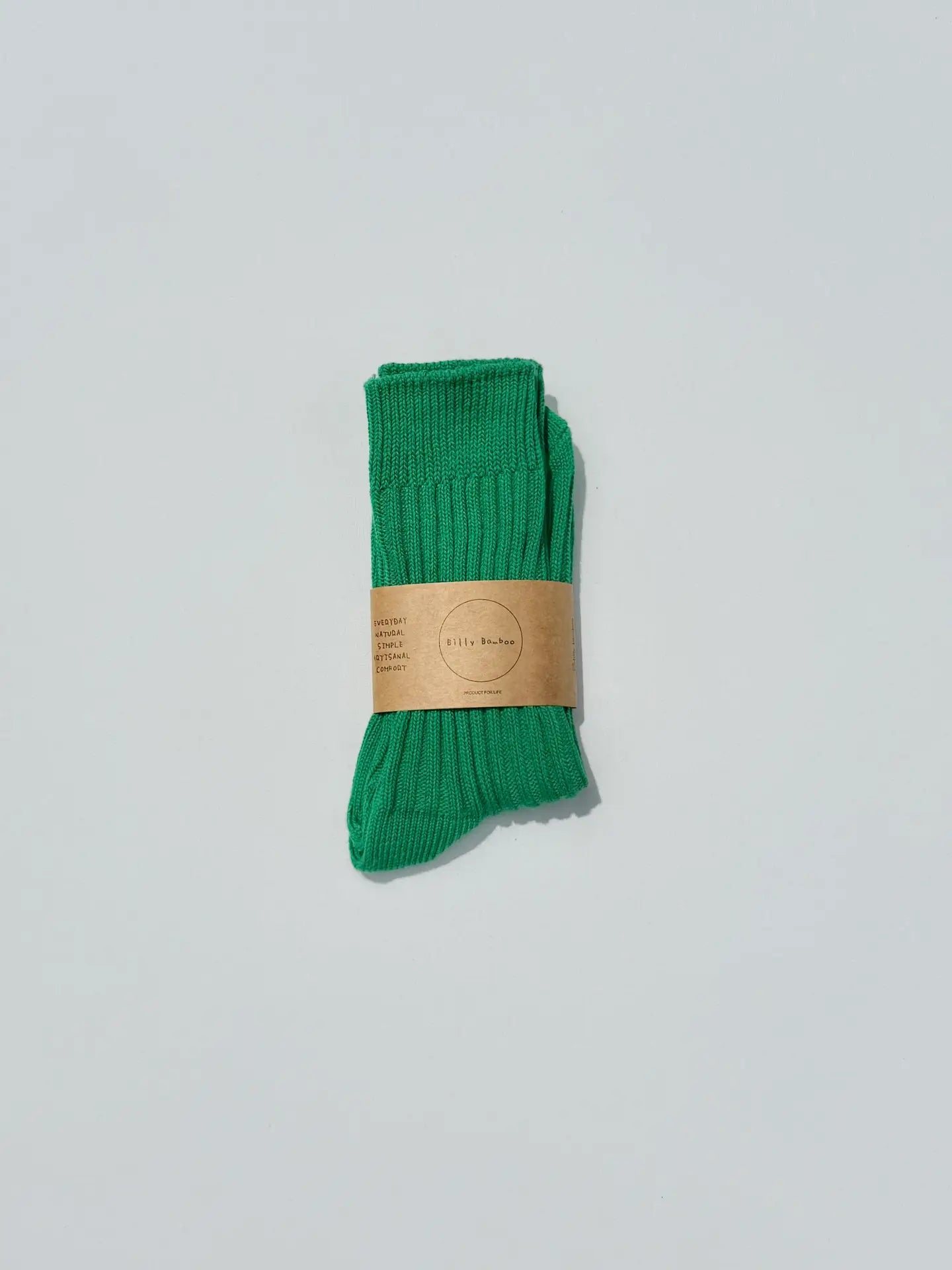 Chaussettes hautes en coton côtelé - Ribbed Cotton High Socks - Billy Bamboo