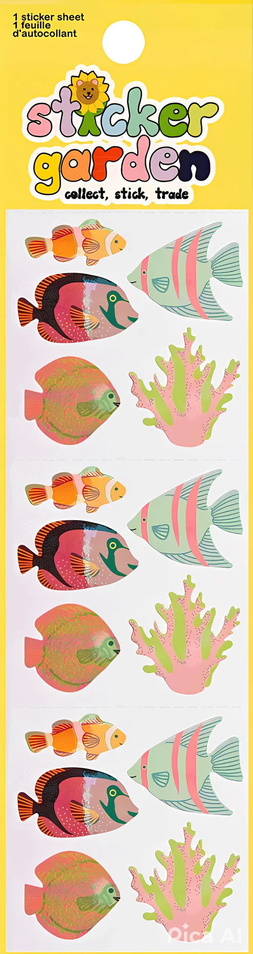 Collection autocollants retro - Sticker Garden