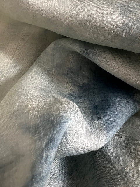 Carré de soi indigo naturel - Christèle avec un L