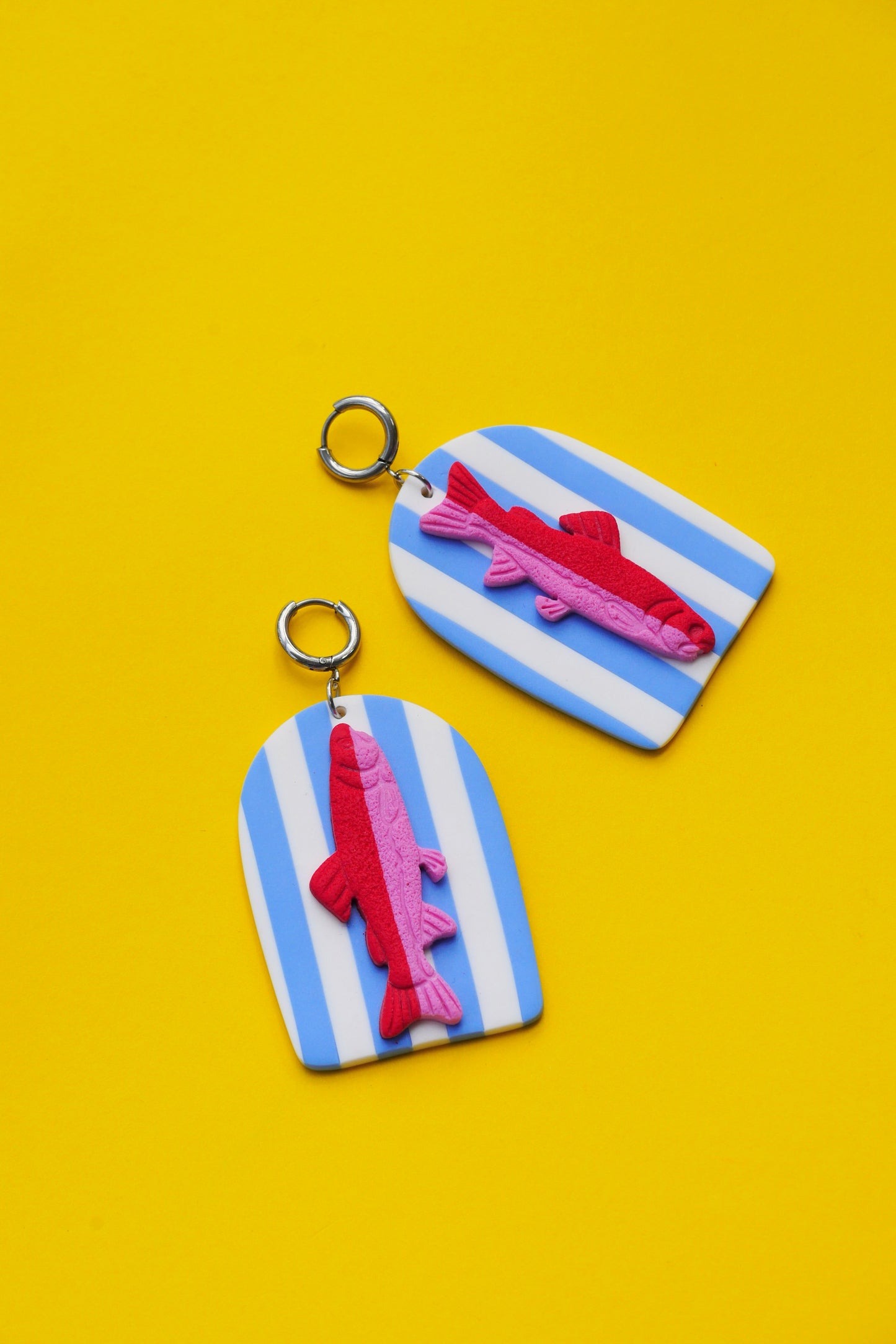 Boucles Poissons D19 - Collection Cléo - Crocodile agile
