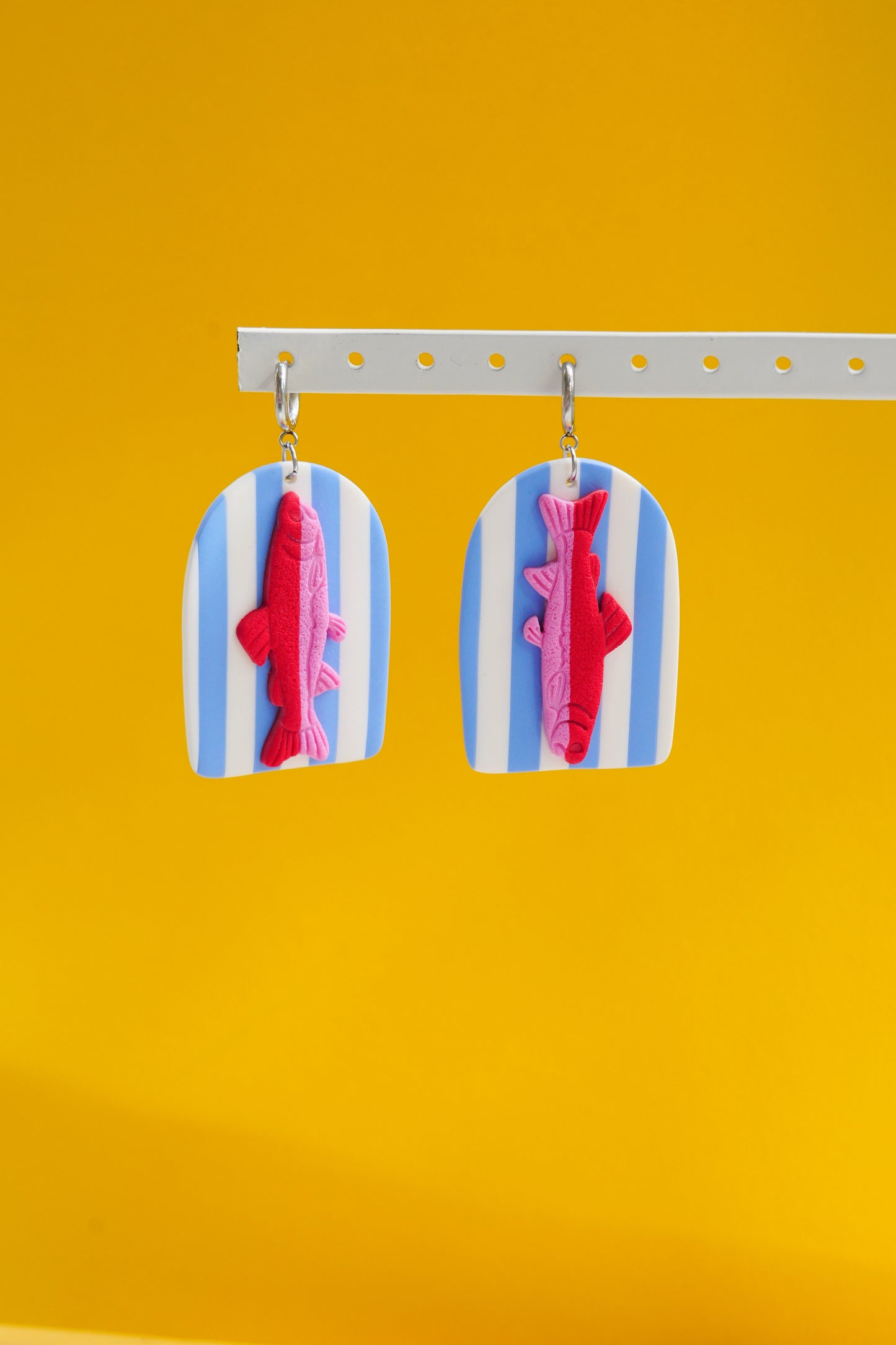 Boucles Poissons D19 - Collection Cléo - Crocodile agile