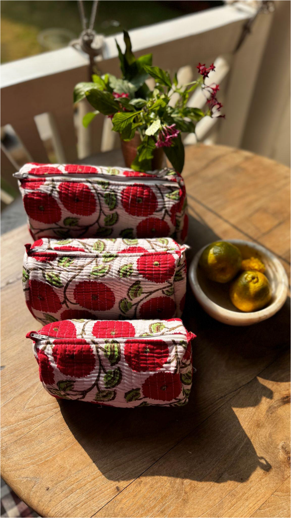 Trio de trousses  – Giselle in pink