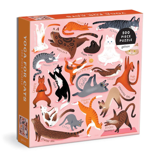 Casse tete Puzzle Yoga for Cats - Galison