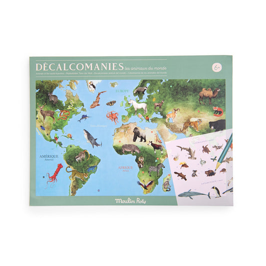 Decalcomanie Animals of the World Transfers-Roty mill
