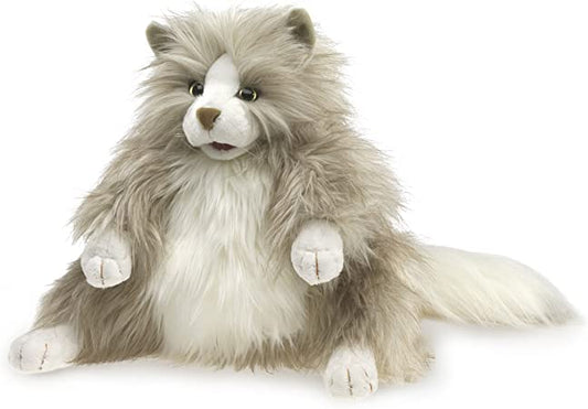 Fluffy cat puppet-Folkmanis