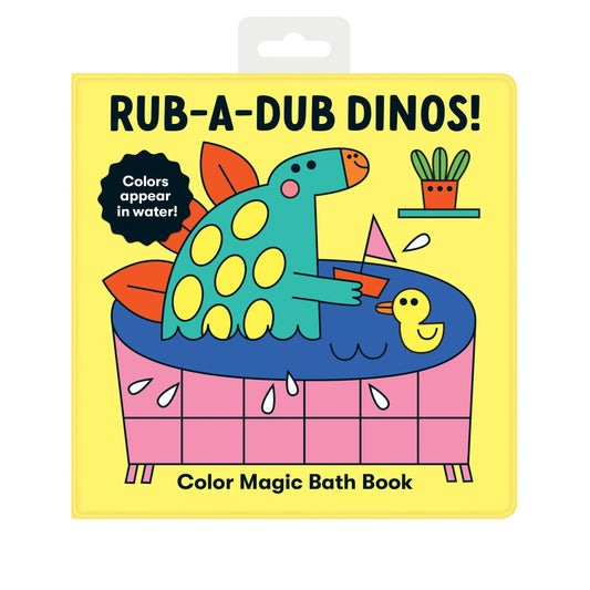 Rub a Dub Dino livre magique pour le bain - Mud Puppy
