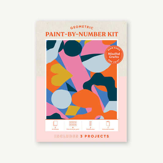 Geometric Paint by Number Kit - Mindful Crafts