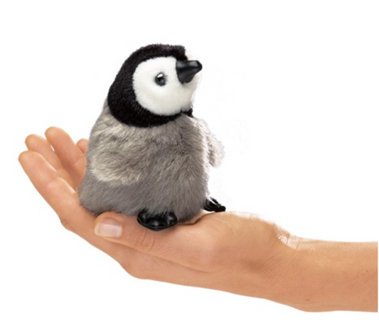 Marionnette mini Baby Emperor Penguin- Folkmanis