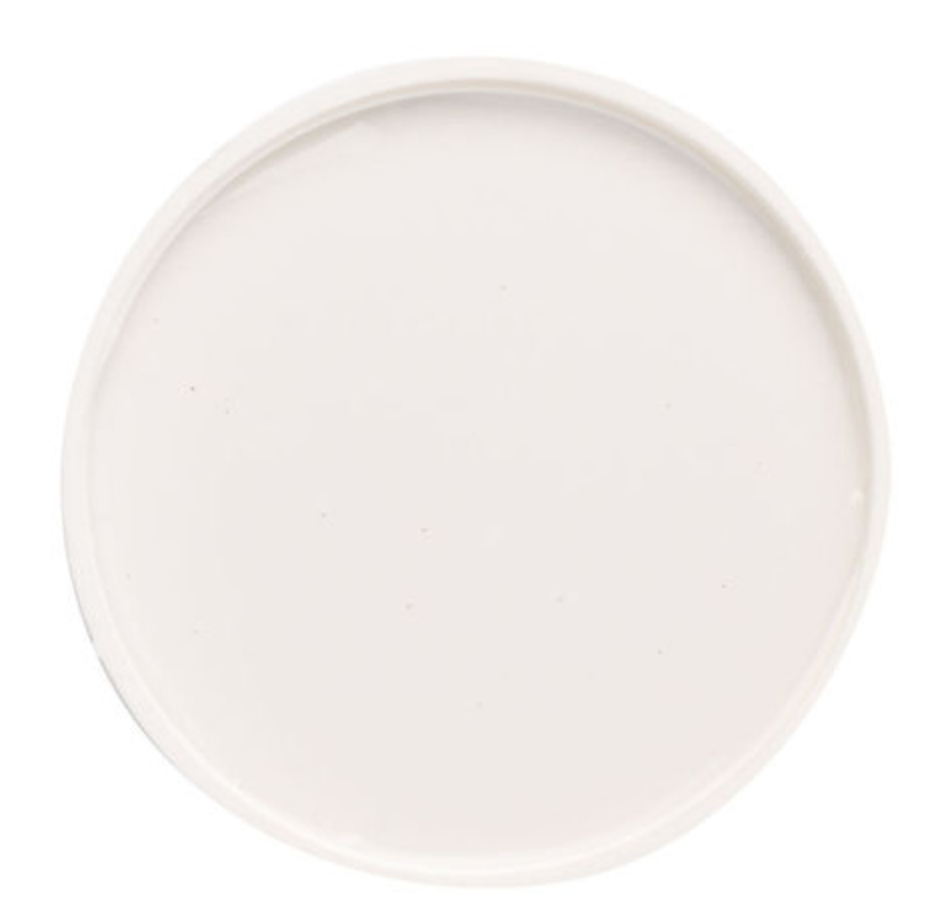 intérieur de pot de peinture minérale fusion couleur blanc crème