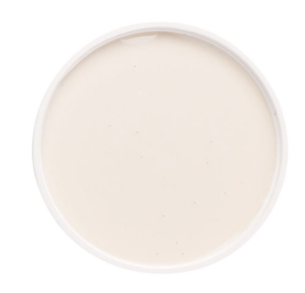intérieur de pot de peinture minérale fusion couleur blanc crème
