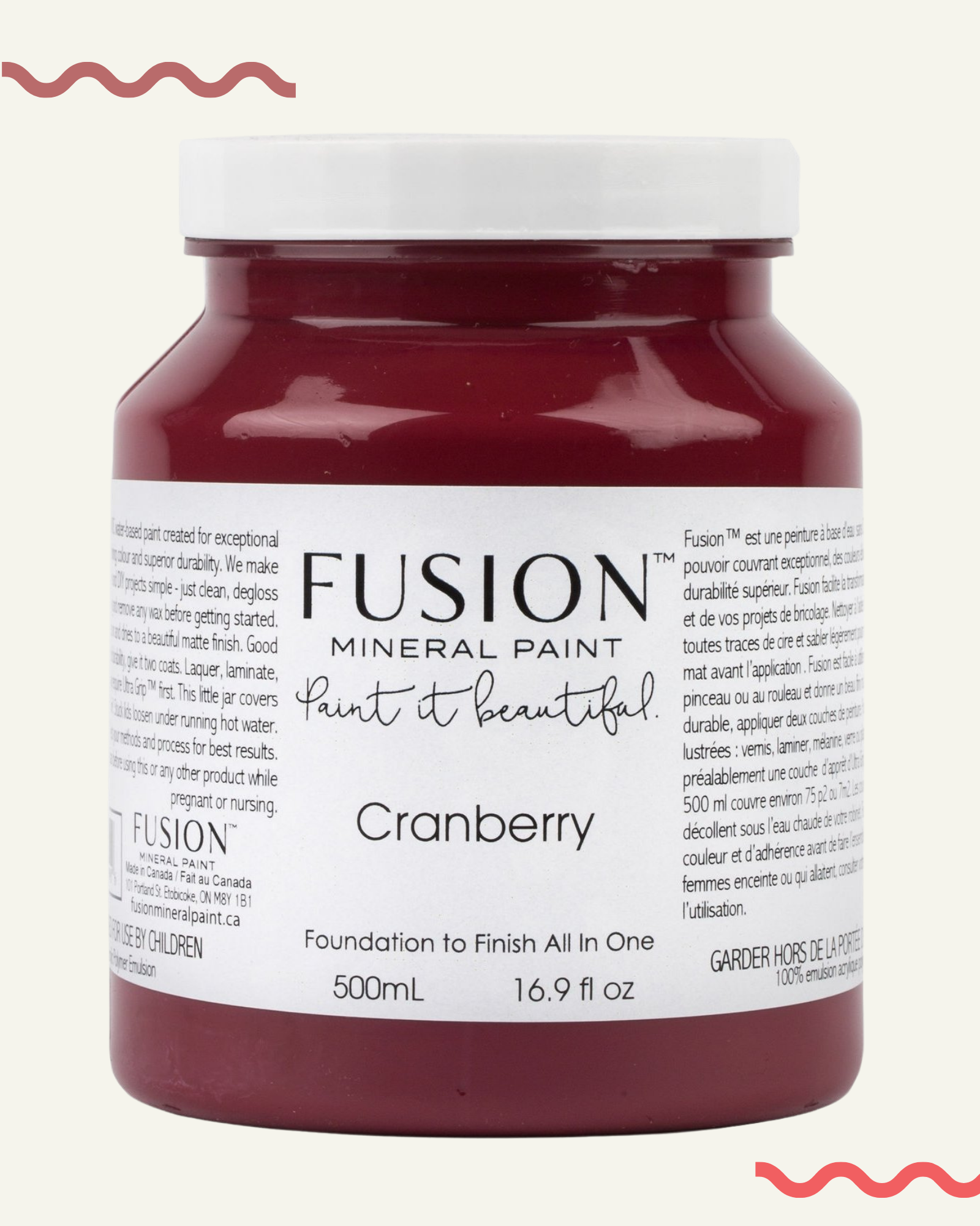 peinture minerale fusion cranberry