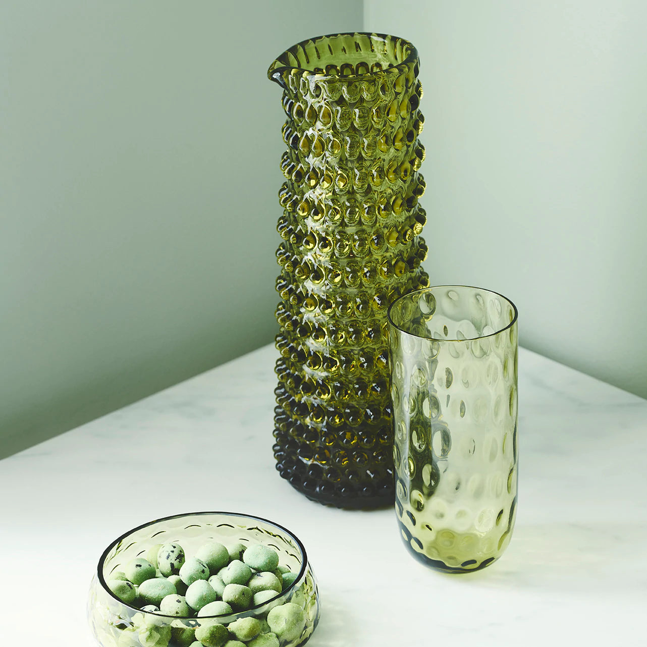 Carafe ou Vase en verre soufflé - Kodanska