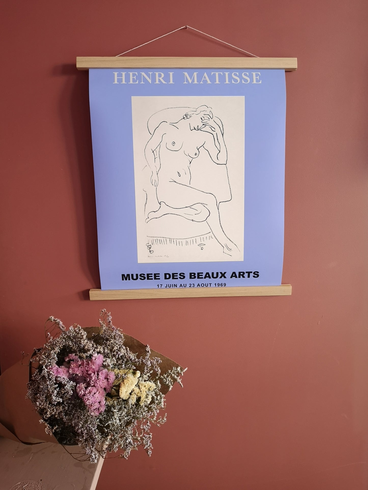 Illustration Matisse bleu lavande - The Printable Concept