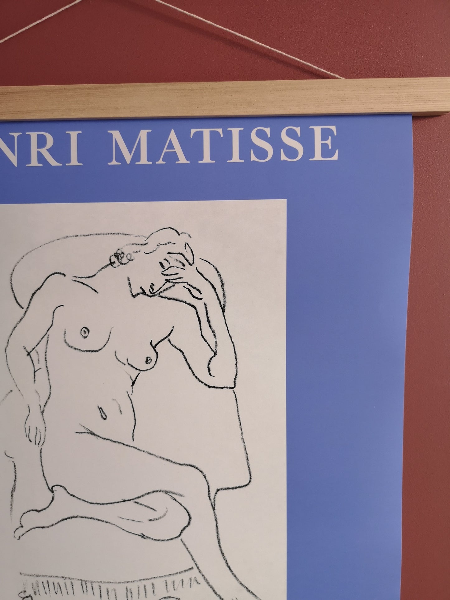 Illustration Matisse bleu lavande - The Printable Concept