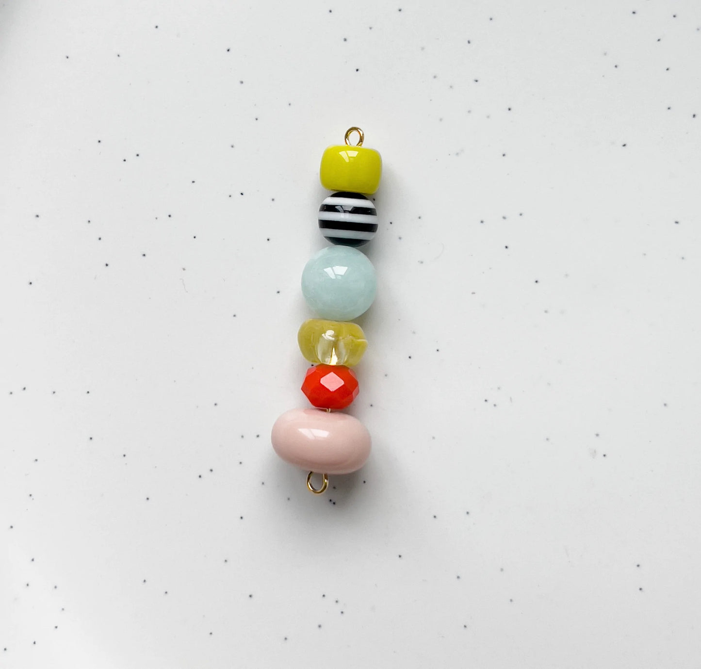 Boucle Totem unité- Yellow Dots