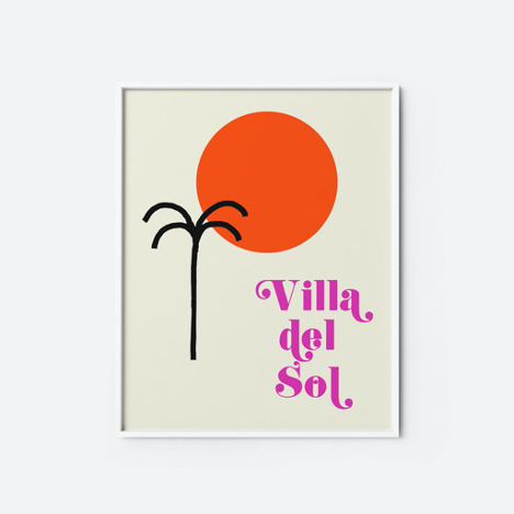 Illustration VILLA DEL SOL- The Printable Concept