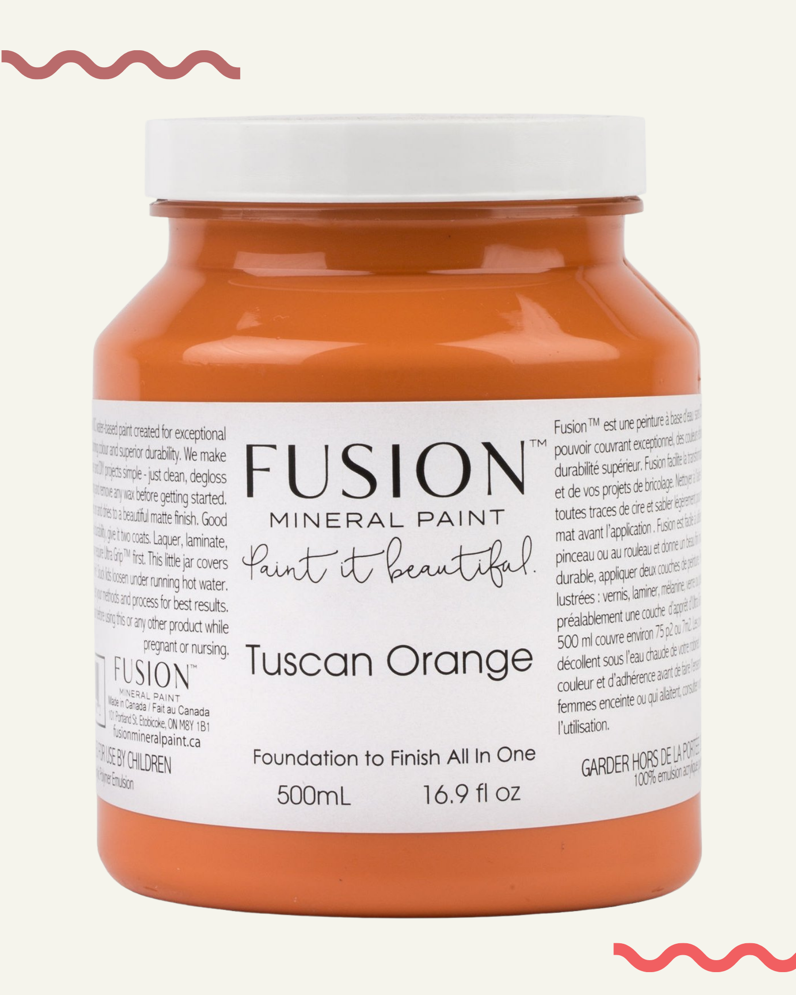 peinture minerale fusion toscan orange