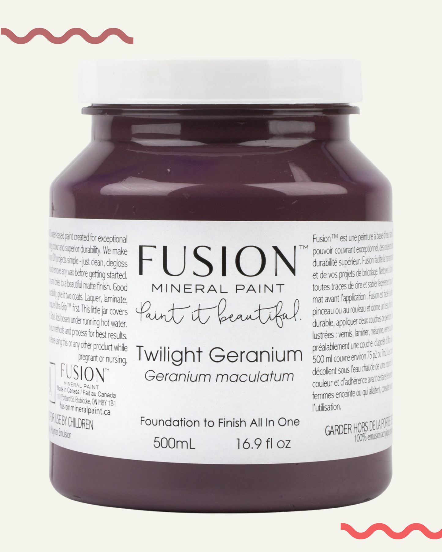 peinture minerale fusion twilight geranium