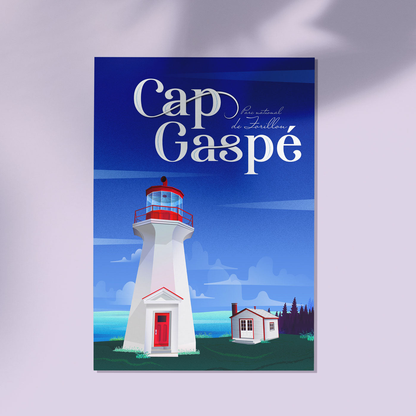 Affiche '' Cap Gaspé '' - Emma Blanc