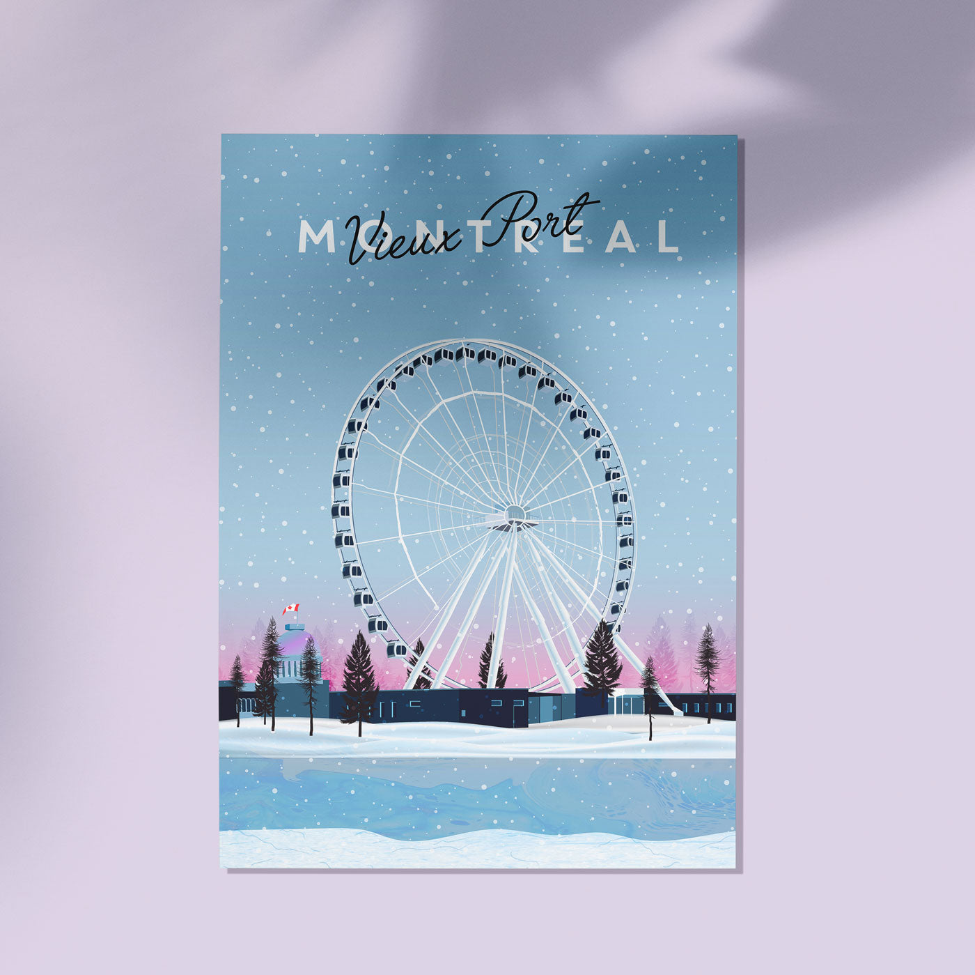 Affiche ''Vieux Montréal'' - Emma Blanc