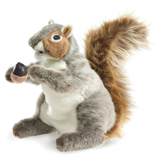 Grey squirrel puppet-Folkmanis