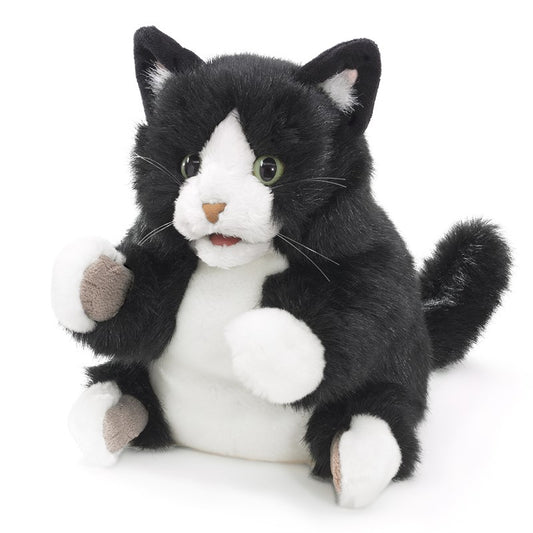 Tuxdo Cat Puppet-Tuxedo Kitten - Folkmanis