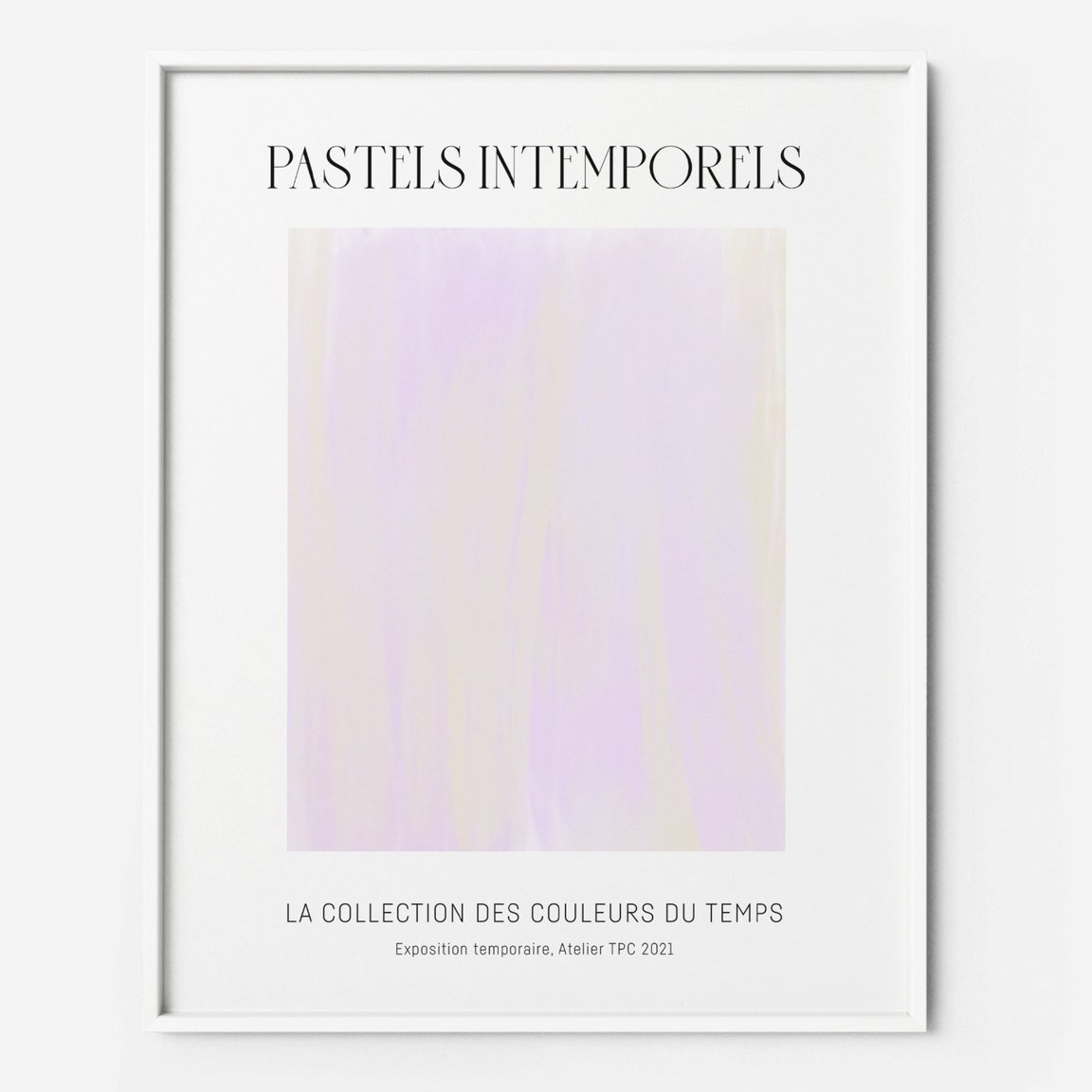Illustration encadrée Pastels intemporels Lilas - The Printable Concept